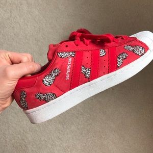 Red pineapple Stan smiths